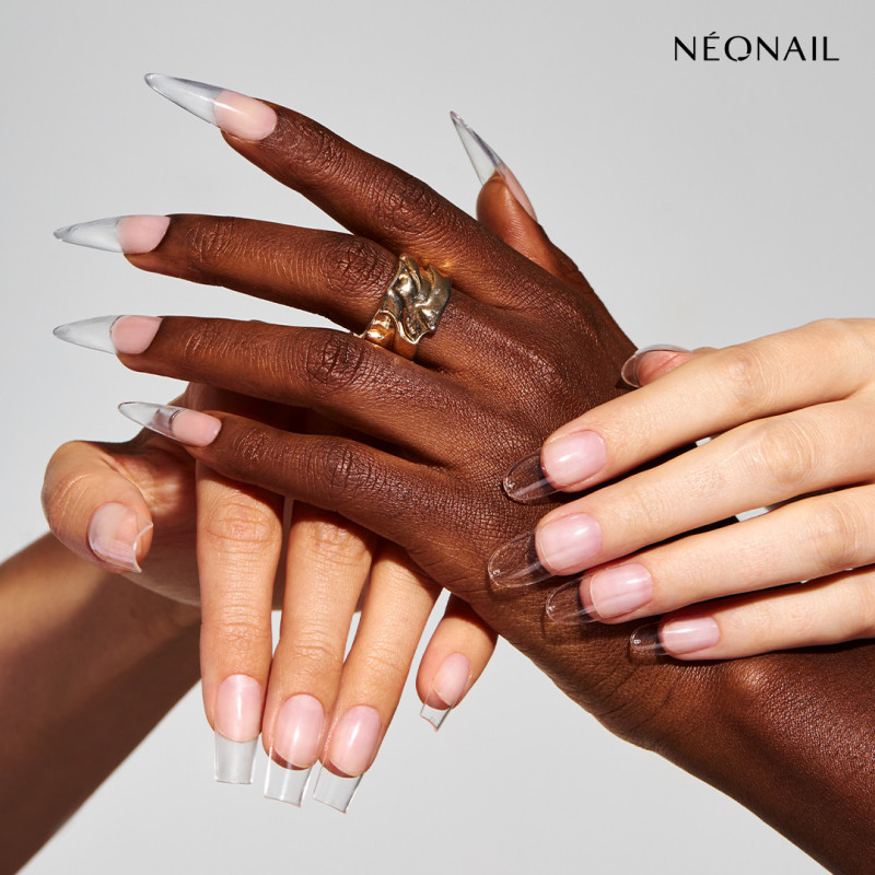 Tips Elastici per Allungamento Unghie Invisible Flexi Tips 01 Clear Oval